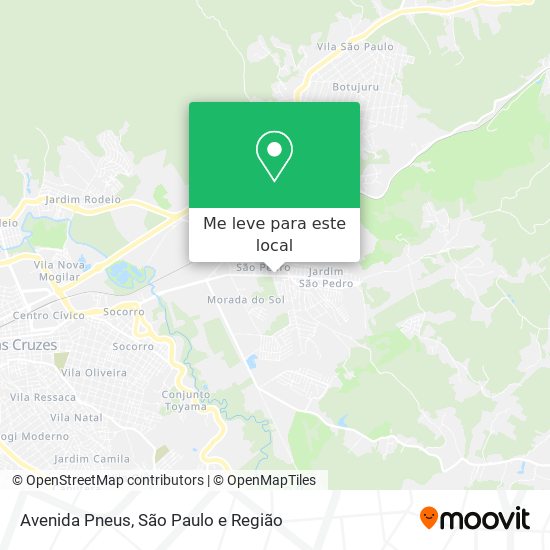 Avenida Pneus mapa