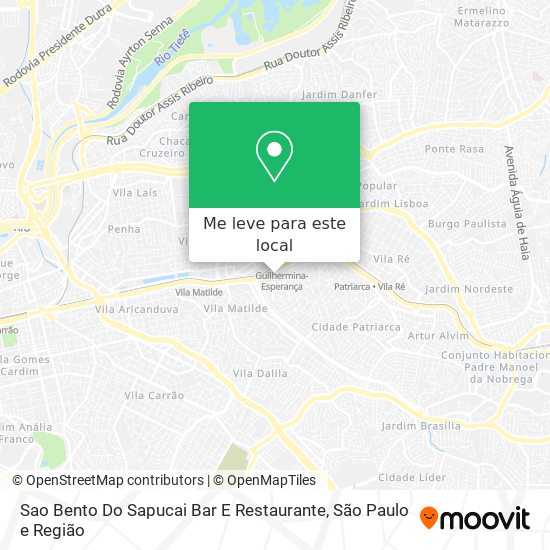 Sao Bento Do Sapucai Bar E Restaurante mapa