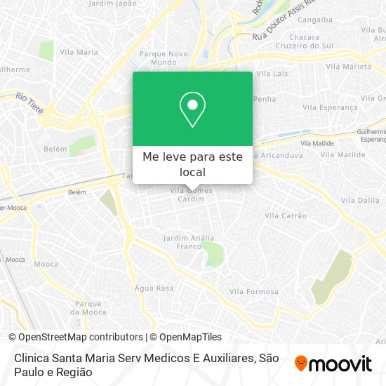 Clinica Santa Maria Serv Medicos E Auxiliares mapa