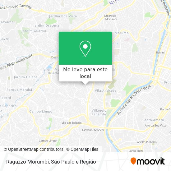 Ragazzo Morumbi mapa