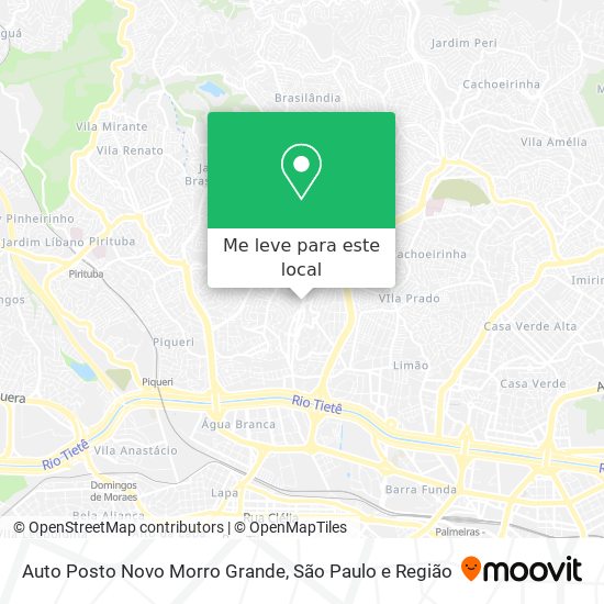 Auto Posto Novo Morro Grande mapa