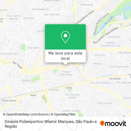 Ginásio Poliesportivo Wlamir Marques mapa