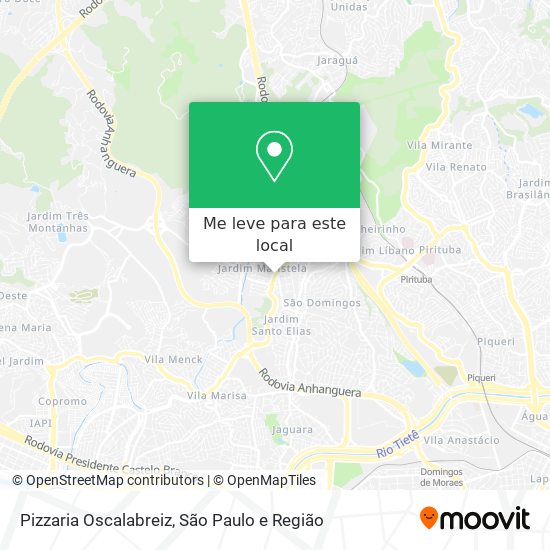 Pizzaria Oscalabreiz mapa