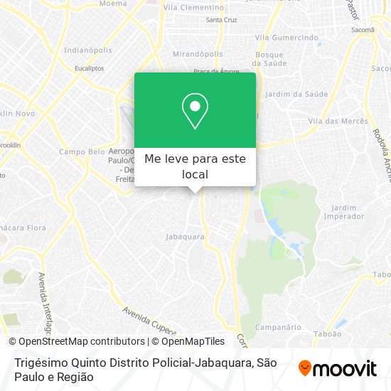 Trigésimo Quinto Distrito Policial-Jabaquara mapa