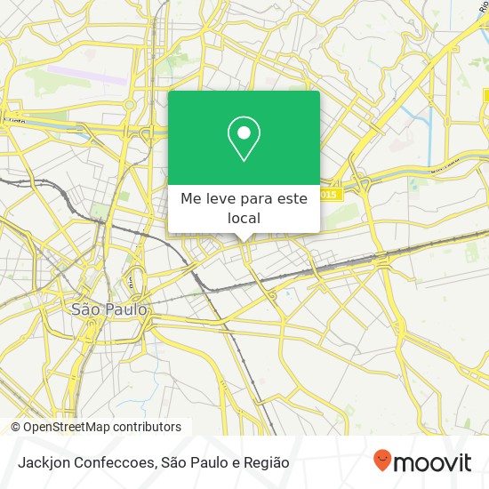 Jackjon Confeccoes, Avenida Celso Garcia, 528 Belém São Paulo-SP 03014-000 mapa