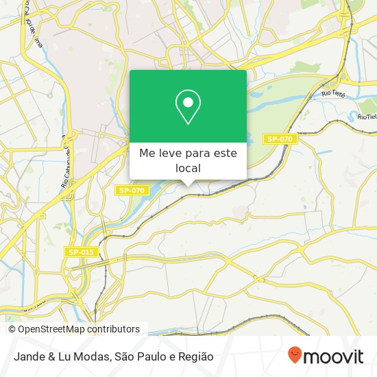 Jande & Lu Modas, Rua Juriti Piranga, 25 Cangaíba São Paulo-SP 03718-020 mapa
