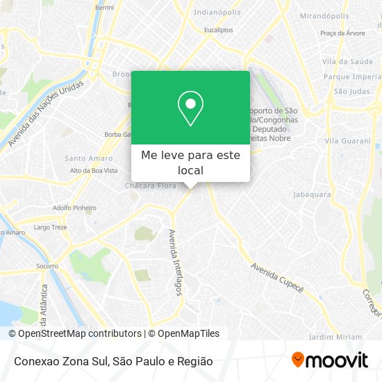 Conexao Zona Sul mapa