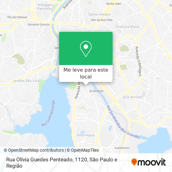 Rua Olívia Guedes Penteado, 1120 mapa