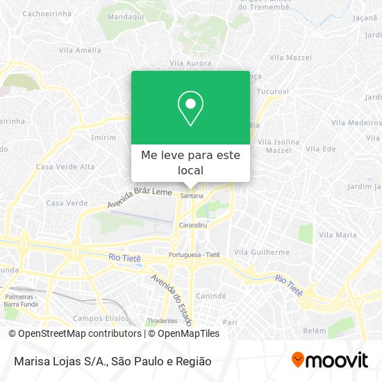 Marisa Lojas S/A. mapa