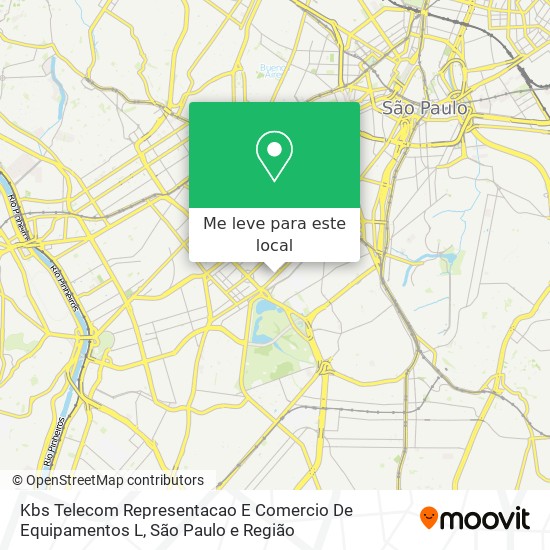 Kbs Telecom Representacao E Comercio De Equipamentos L mapa