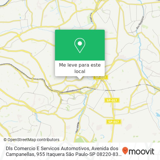 Dls Comercio E Servicos Automotivos, Avenida dos Campanellas, 955 Itaquera São Paulo-SP 08220-830 mapa