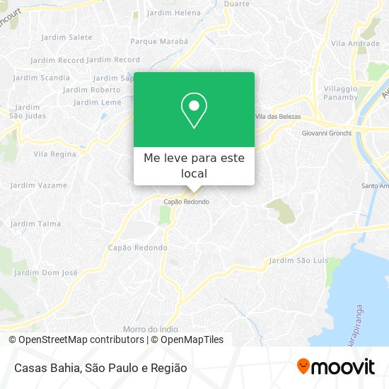 Casas Bahia mapa