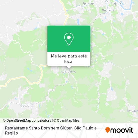 Restaurante Santo Dom sem Glúten mapa