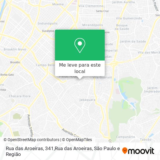 Rua das Aroeiras, 341,Rua das Aroeiras mapa