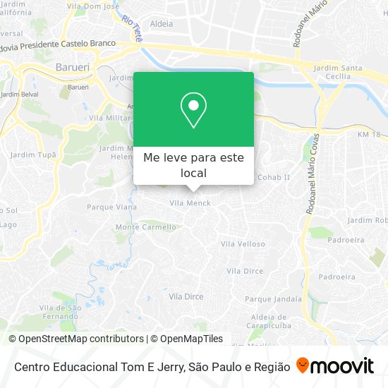 Centro Educacional Tom E Jerry mapa