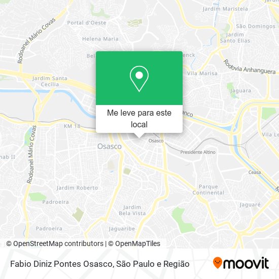 Fabio Diniz Pontes Osasco mapa