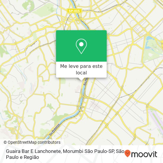 Guaira Bar E Lanchonete, Morumbi São Paulo-SP mapa