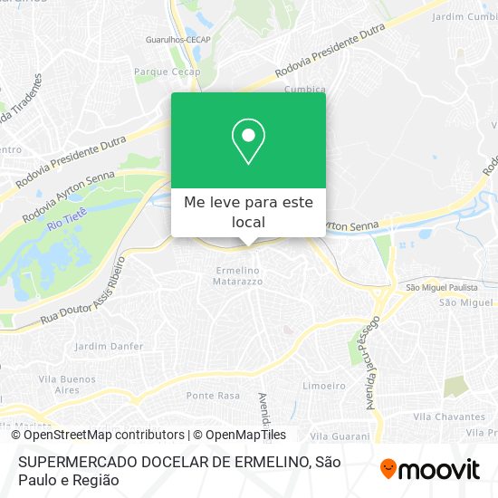 SUPERMERCADO DOCELAR DE ERMELINO mapa