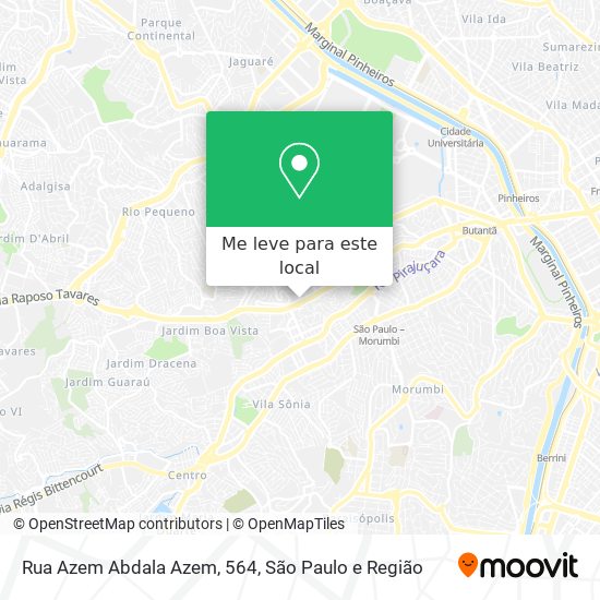 Rua Azem Abdala Azem, 564 mapa