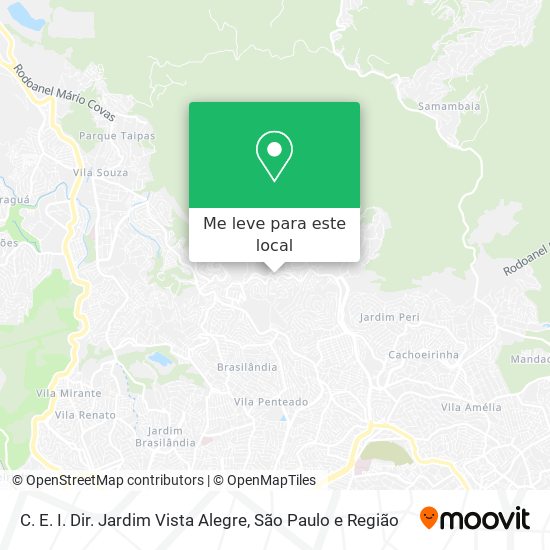 C. E. I. Dir. Jardim Vista Alegre mapa