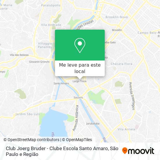 Club Joerg Bruder - Clube Escola Santo Amaro mapa