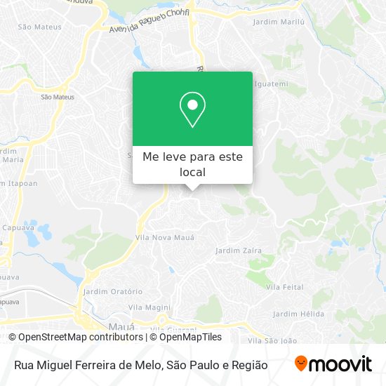 Rua Miguel Ferreira de Melo mapa