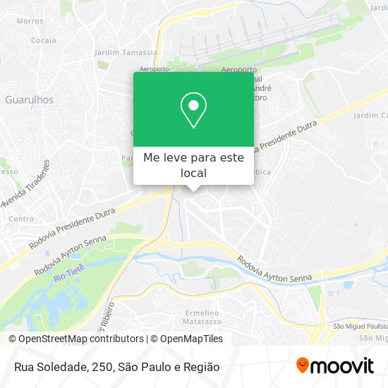 Rua Soledade, 250 mapa