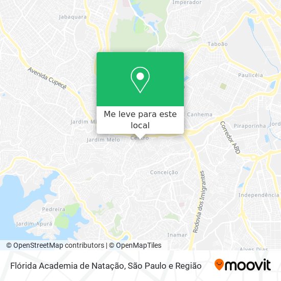 Flórida Academia de Natação mapa