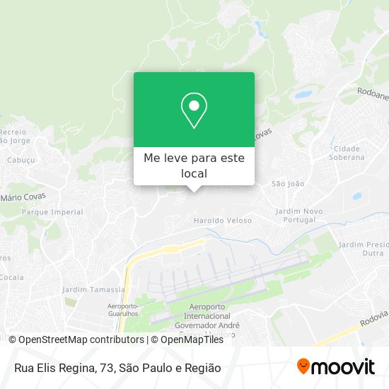 Rua Elis Regina, 73 mapa