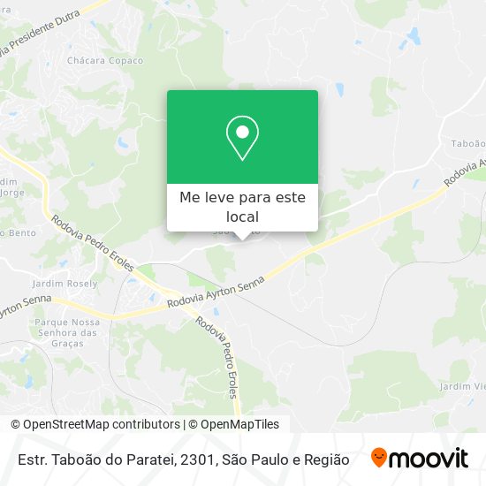 Estr. Taboão do Paratei, 2301 mapa