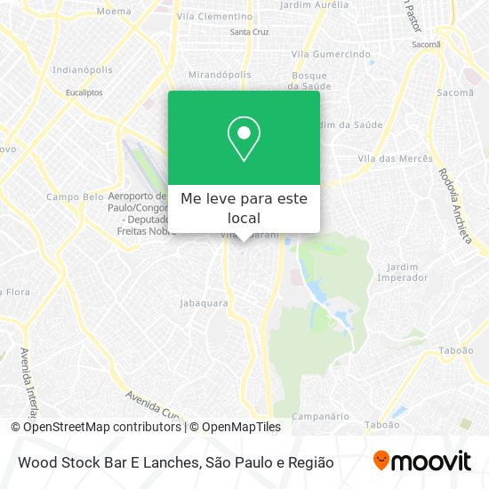 Wood Stock Bar E Lanches mapa