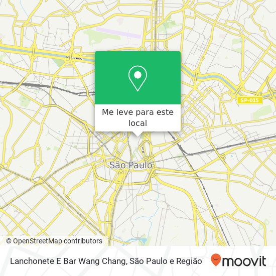Lanchonete E Bar Wang Chang mapa