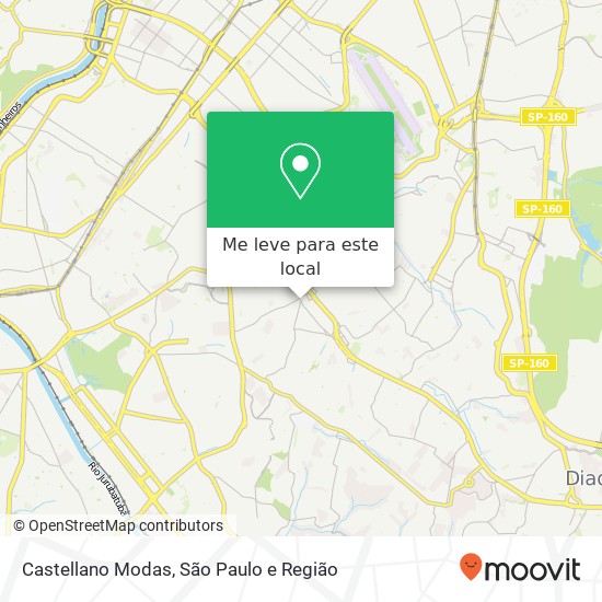 Castellano Modas, Avenida Cupecê, 1301 Cidade Ademar São Paulo-SP 04366-000 mapa