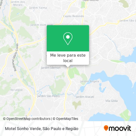 Motel Sonho Verde mapa