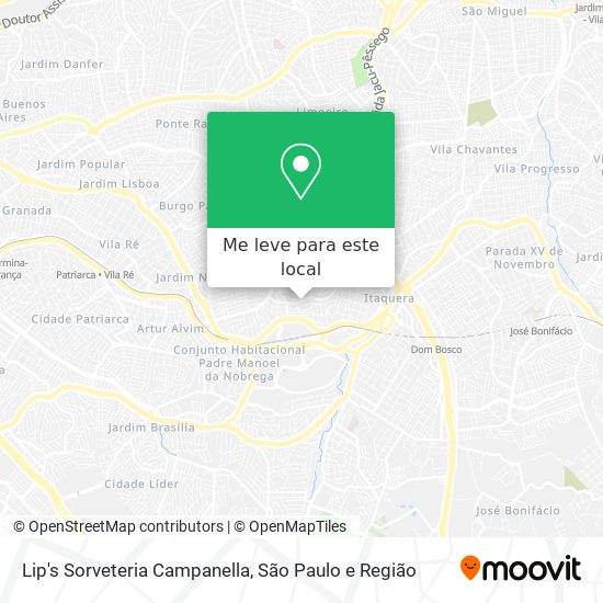 Lip's Sorveteria Campanella mapa