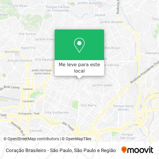 Coração Brasileiro - São Paulo mapa