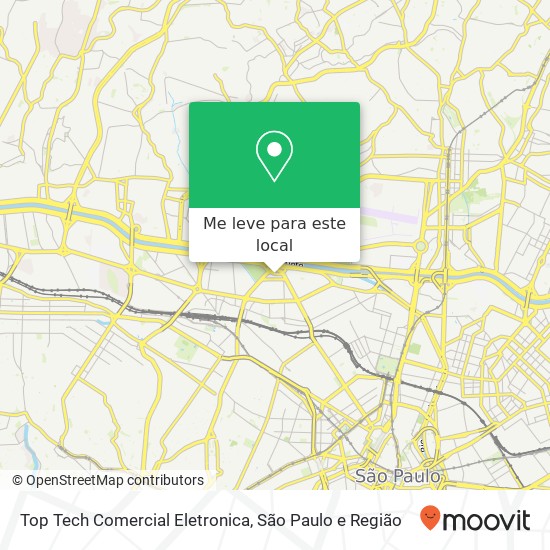 Top Tech Comercial Eletronica, Rua Cruzeiro, 959 Santa Cecília São Paulo-SP 01137-000 mapa