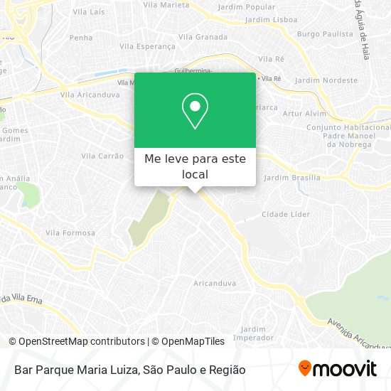 Bar Parque Maria Luiza mapa