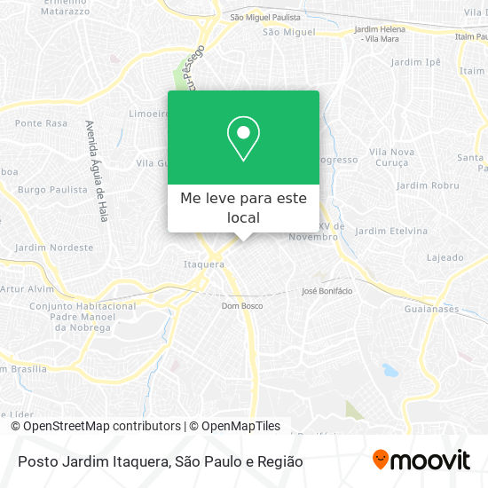 Posto Jardim Itaquera mapa