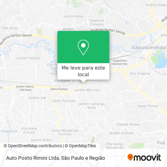 Auto Posto Rimini Ltda mapa