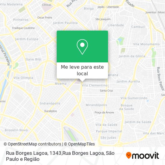 Rua Borges Lagoa, 1343,Rua Borges Lagoa mapa