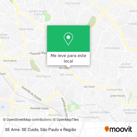 SE Ame. SE Cuide mapa