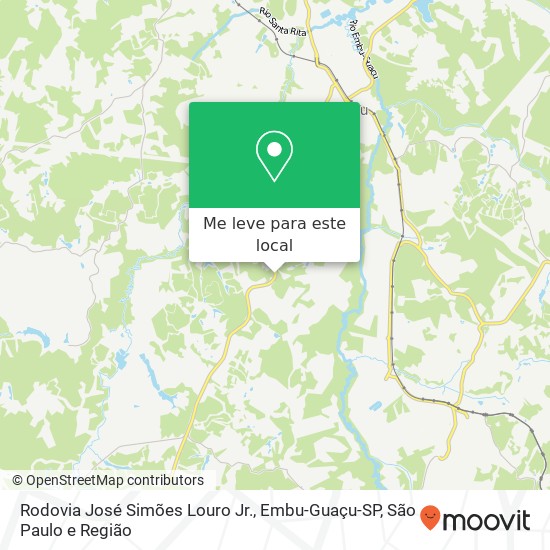 Rodovia José Simões Louro Jr., Embu-Guaçu-SP mapa