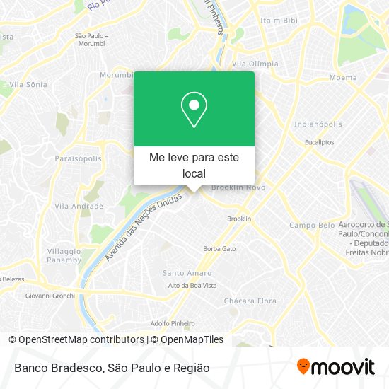 Banco Bradesco mapa