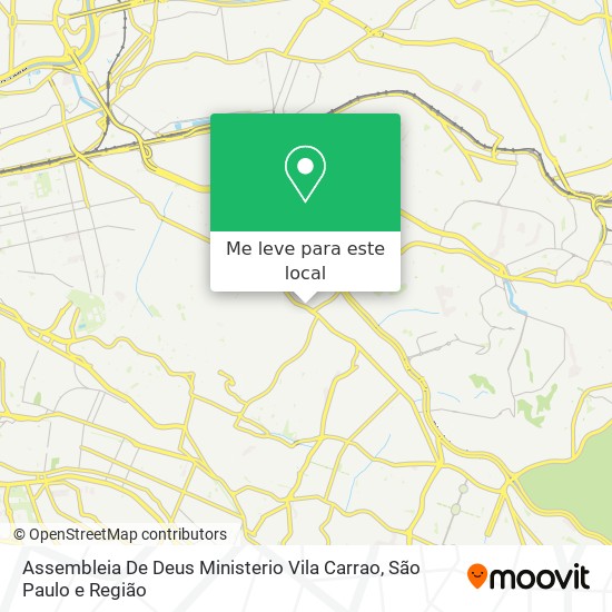 Assembleia De Deus Ministerio Vila Carrao mapa