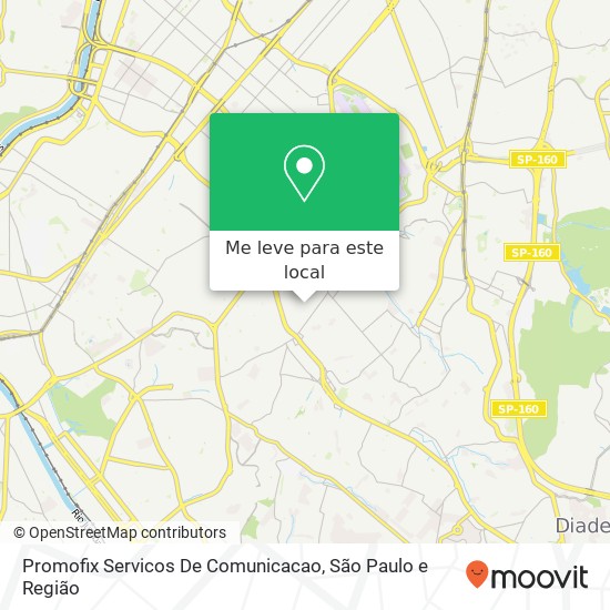 Promofix Servicos De Comunicacao, Rua das Taquaras, 57 Jabaquara São Paulo-SP 04370-060 mapa