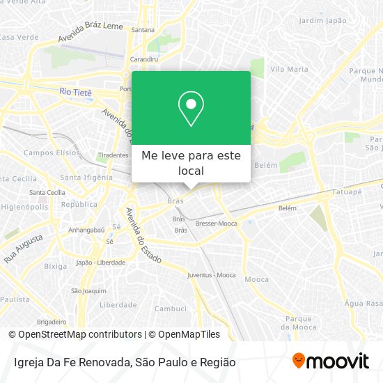 Igreja Da Fe Renovada mapa