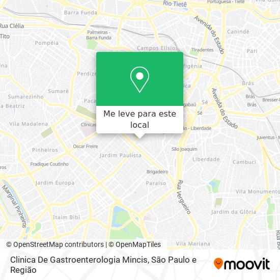 Clinica De Gastroenterologia Mincis mapa