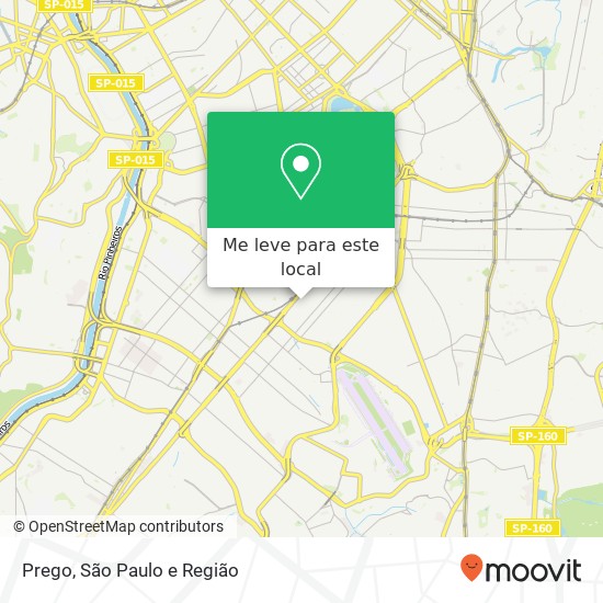Prego, Moema São Paulo-SP mapa