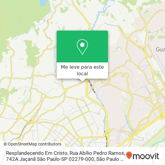 Resplandecendo Em Cristo, Rua Abílio Pedro Ramos, 742A Jaçanã São Paulo-SP 02279-000 mapa